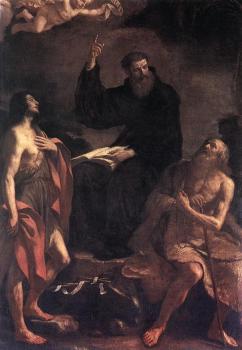 Guercino : St Augustine, St John the Baptist and St Paul the Hermit